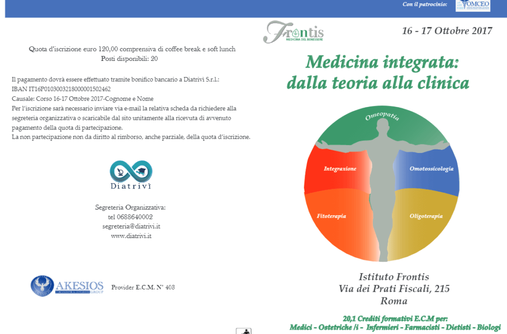 Medicina Integrata – Dalla teoria alla clinica