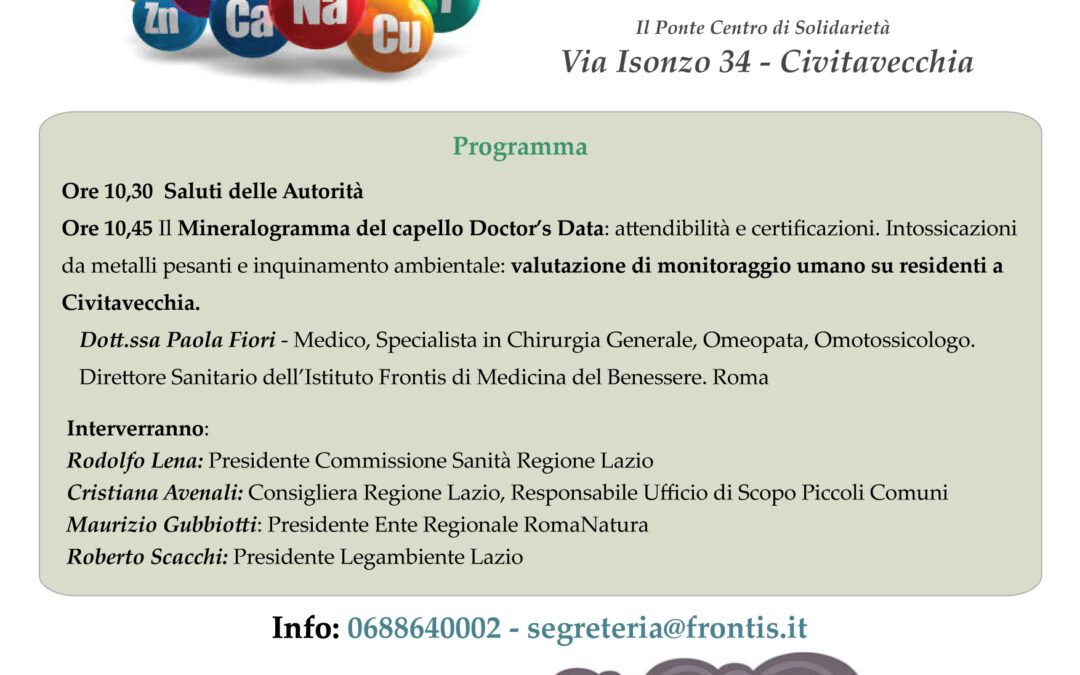 Monitoraggio di Inquinanti Ambientali con Mineralogramma – Civitavecchia