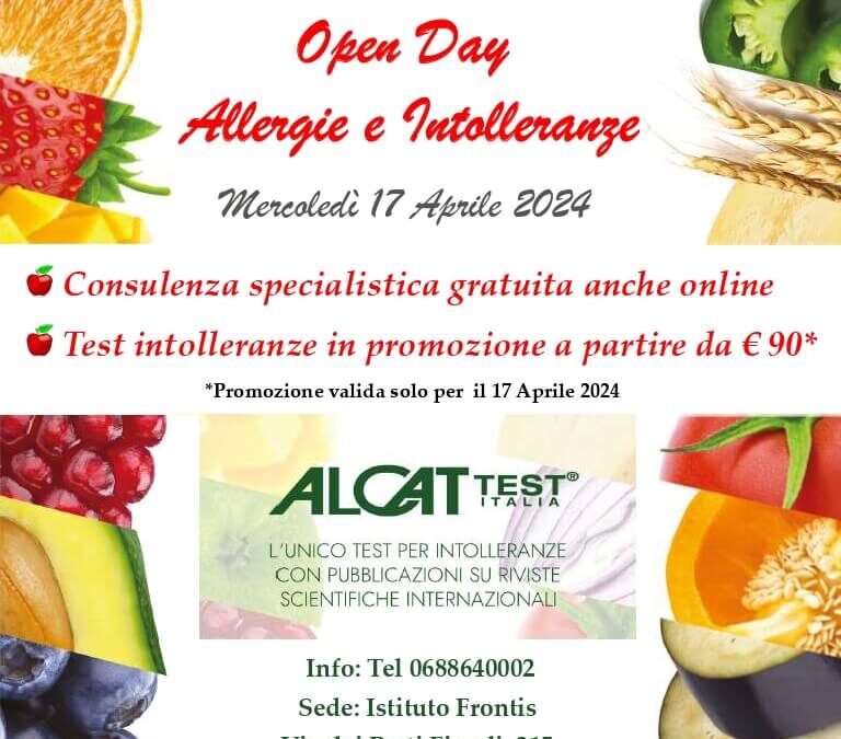 Open Day: Allergie e  Intolleranze 2024